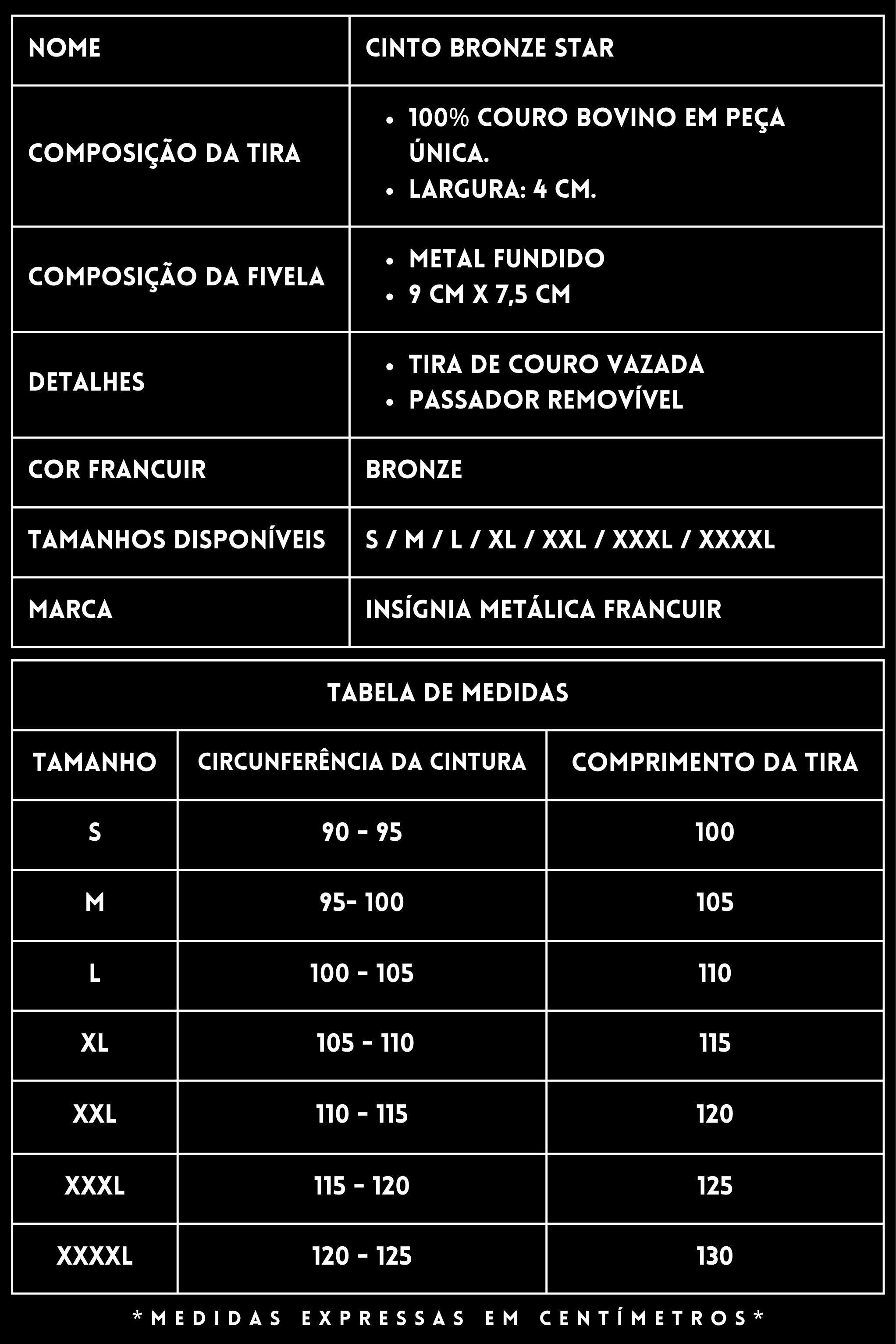 Cinturao Couro FRANCUIR